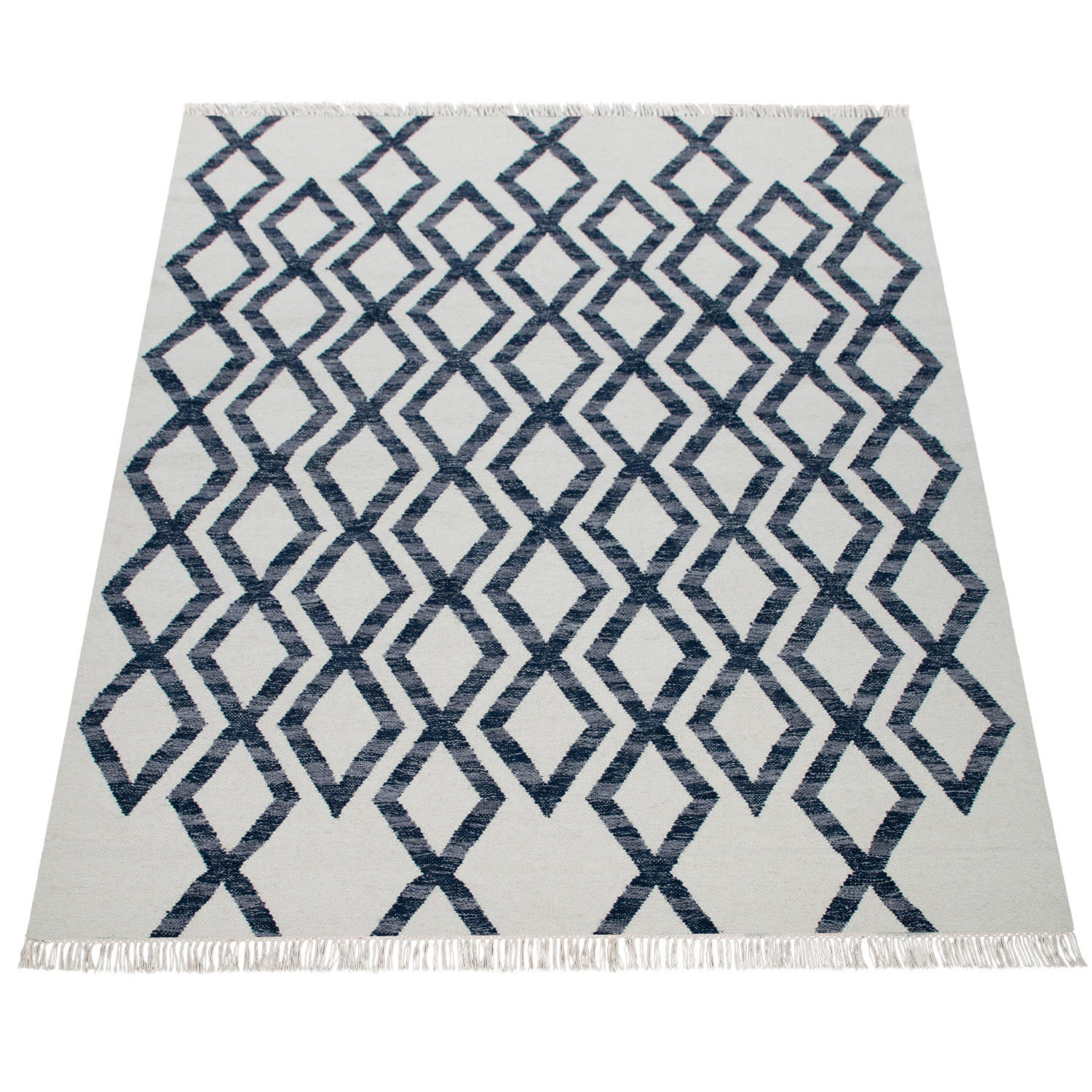 Paco Home Hochflorteppich Blau 120x170 cm