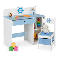 KINDERSCHREIBTISCH - Weiß, Holzwerkstoff (80/79.5/40cm) - Relaxdays