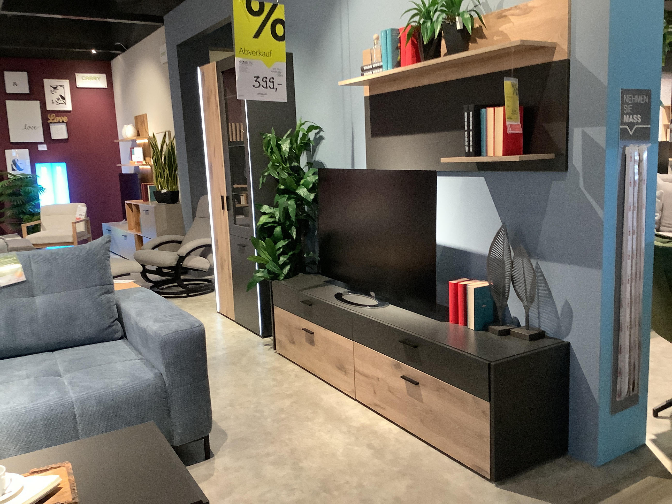 Wohnwand Light Up - Hom`in