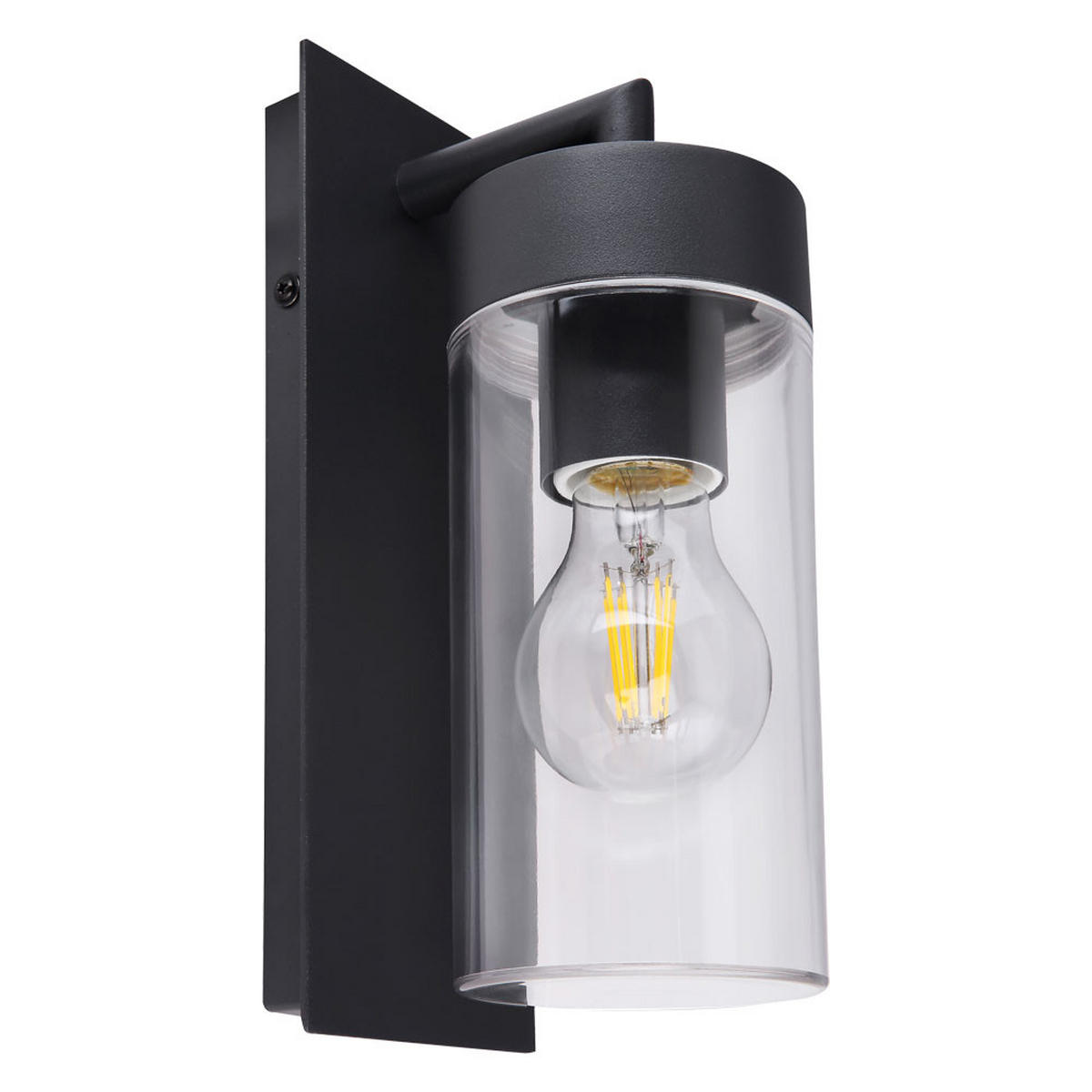 LED WANDLEUCHTE Aluminium Anthrazit - Anthrazit, Metall (13.8/8.9/25cm) - Globo Lighting