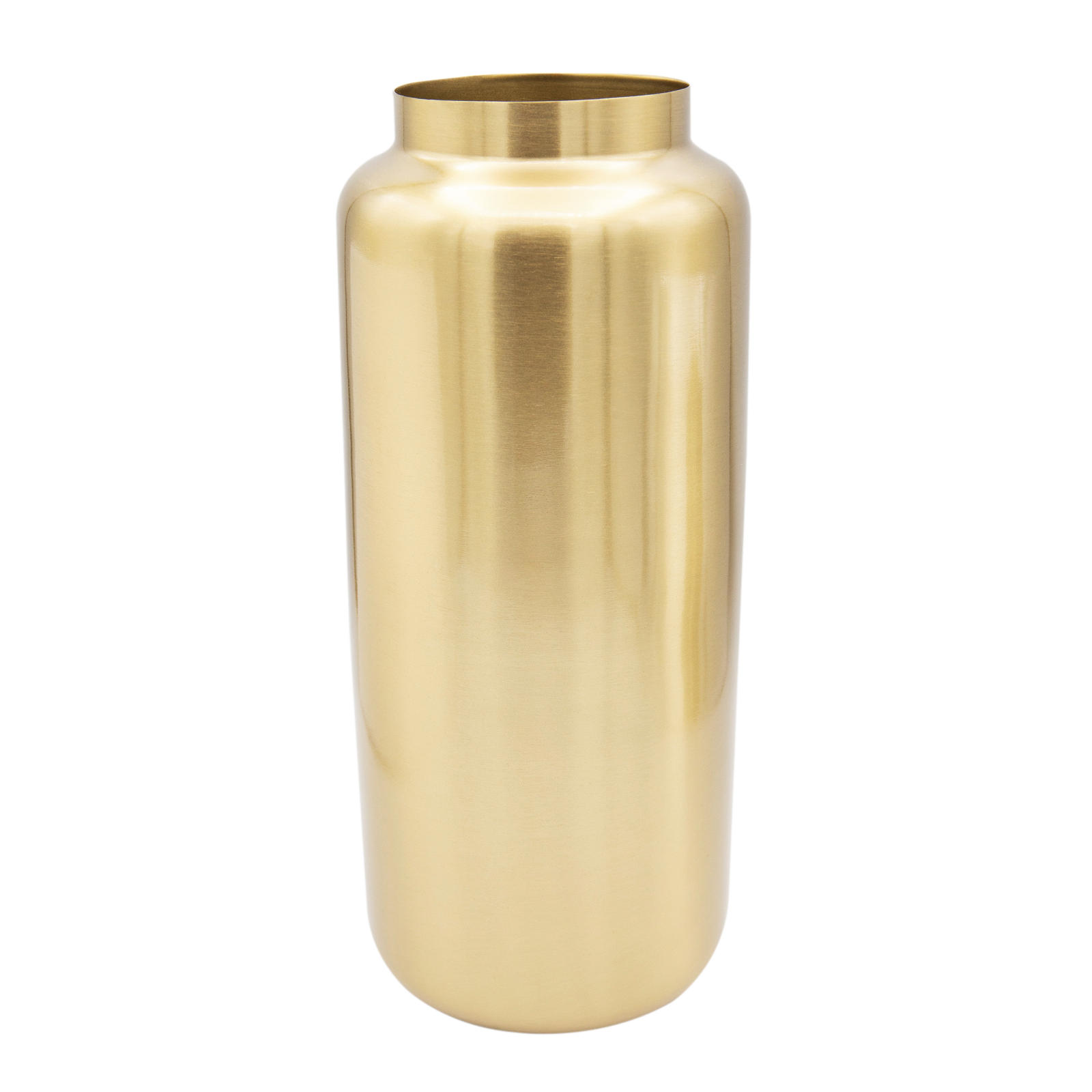 VASE Uzun in Gold Ø10/H25 cm - Goldfarben, Metall (25cm) - LaLe Living