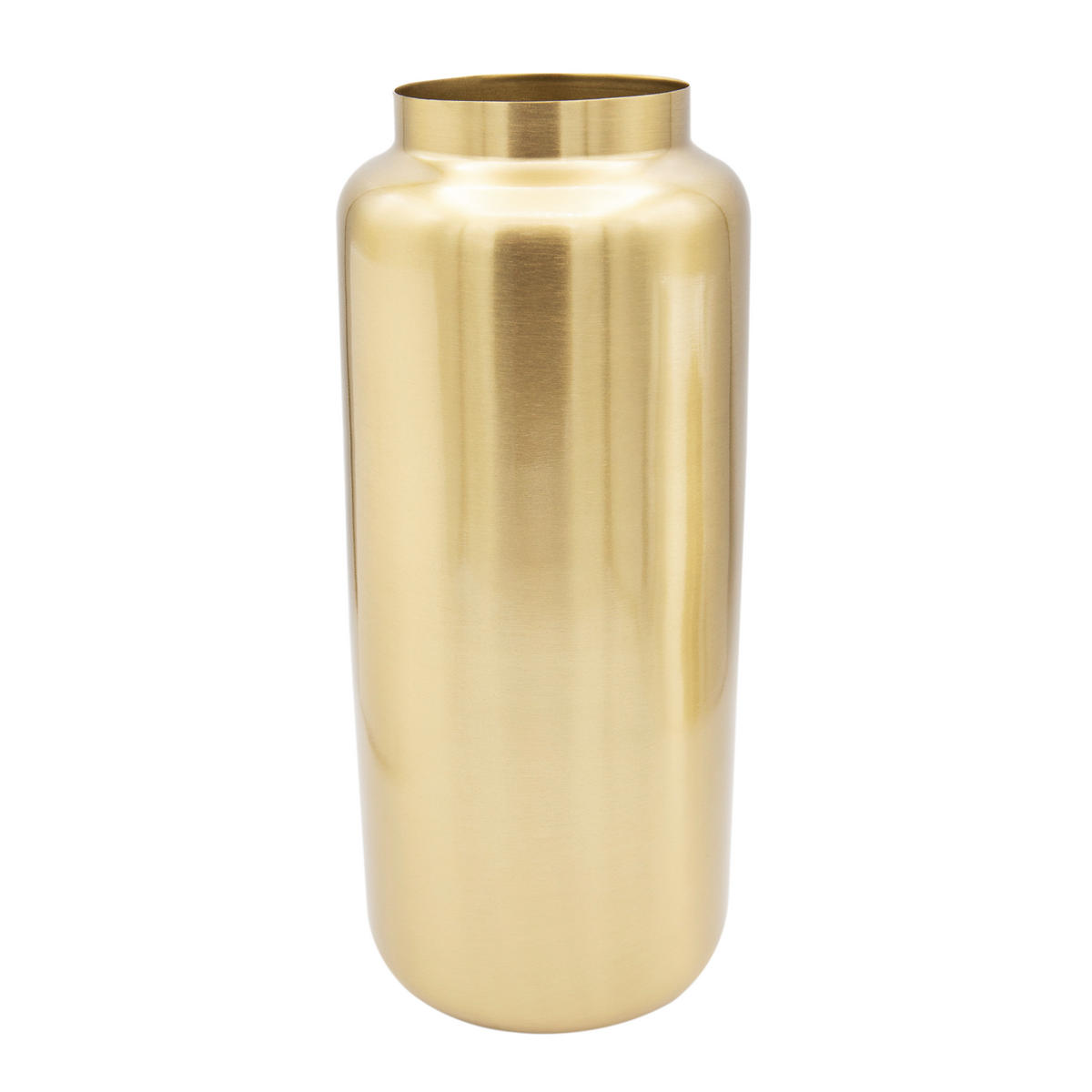 VASE Uzun in Gold Ø10/H25 cm - Goldfarben, Metall (25cm) - LaLe Living