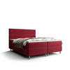BOXBETT FLO mit Matratze H3 und Topper 160x200 Itaka 34 - Rot, Holz/Textil (160/200cm) - Bedante