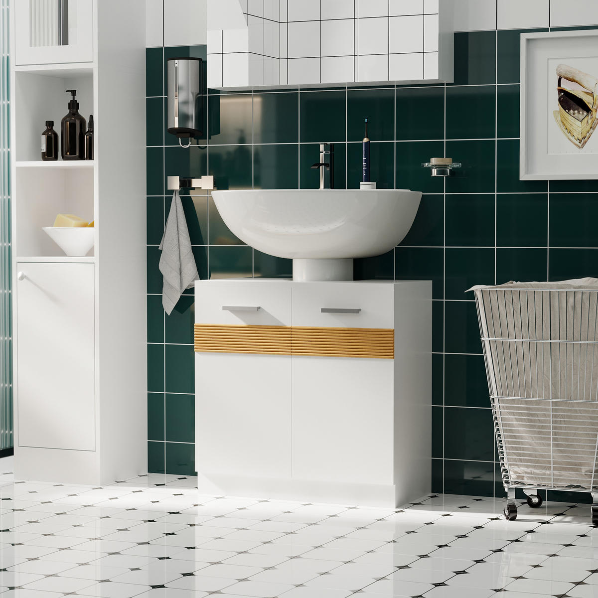 HÄNGESCHRANK Weiß 1 Stück - Weiß, Kunststoff (60/60.5/30cm) - GiPP