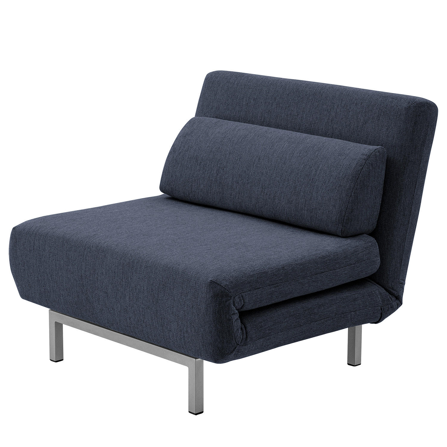 SCHLAFSESSEL - Blau/Silberfarben, Textil (92/78/85cm) - home24