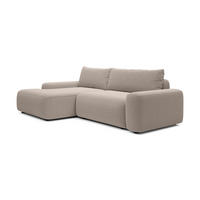 ECKSOFA LOOP Beige 264x162x87 cm - Beige, Textil (264/162cm) - FURNLUX