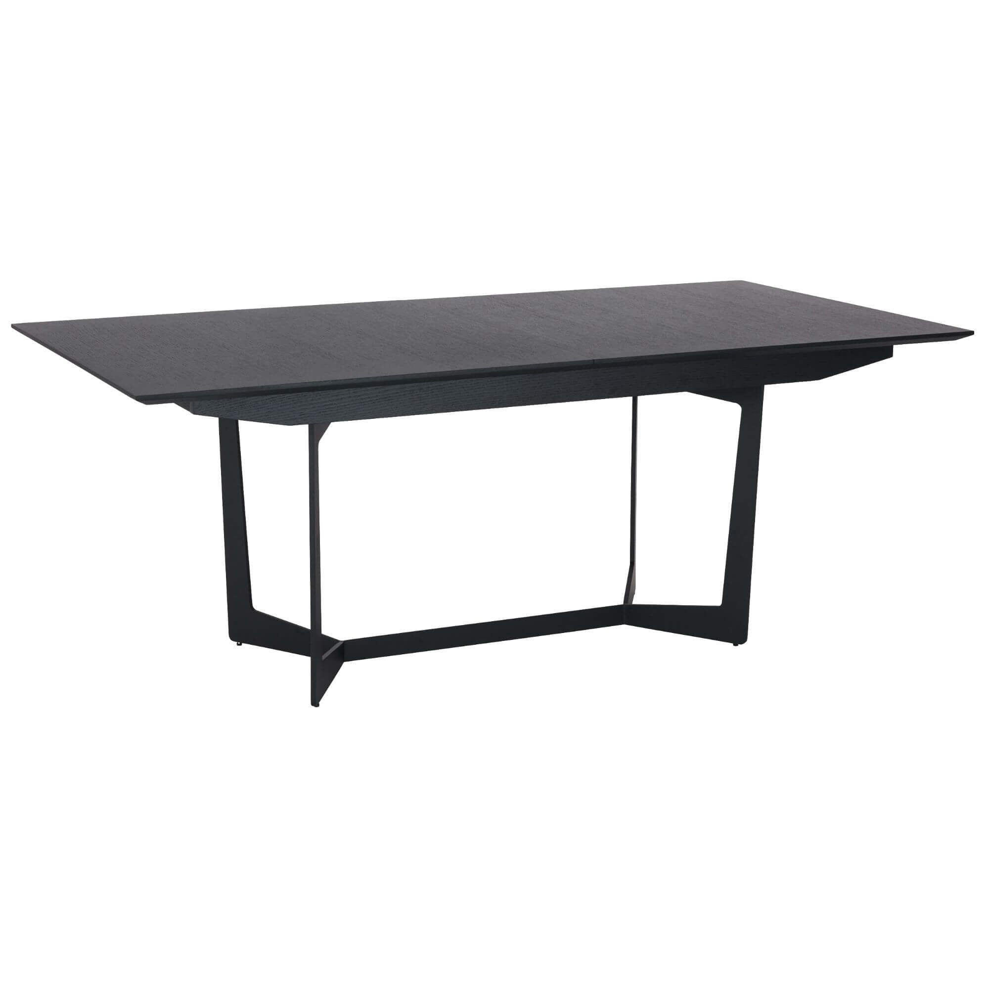 ESSTISCH 200/100/76 Schwarz rechteckig - Schwarz, Holz/Metall (200/100/76cm) - Furnhouse