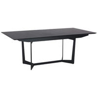 ESSTISCH 200/100/76 Schwarz rechteckig - Schwarz, Holz/Metall (200/100/76cm) - Furnhouse