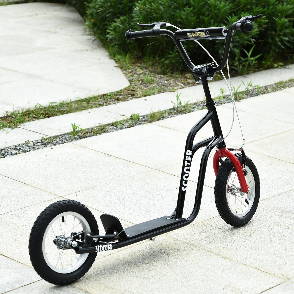 TROTTINETT Wyatt Rot 120/58/75-80 cm - Schwarz, Kunststoff/Metall (80/120/58cm) - Jamb