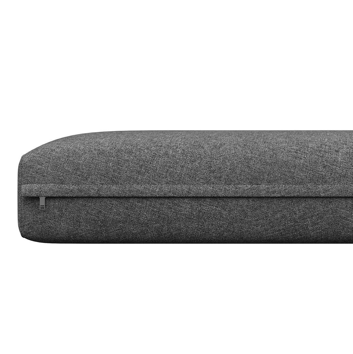 OUTDOOR-SOFASET 124x69x86cm grau aus Metall und mit Kissen - Grau, Holz/Metall - Modfu