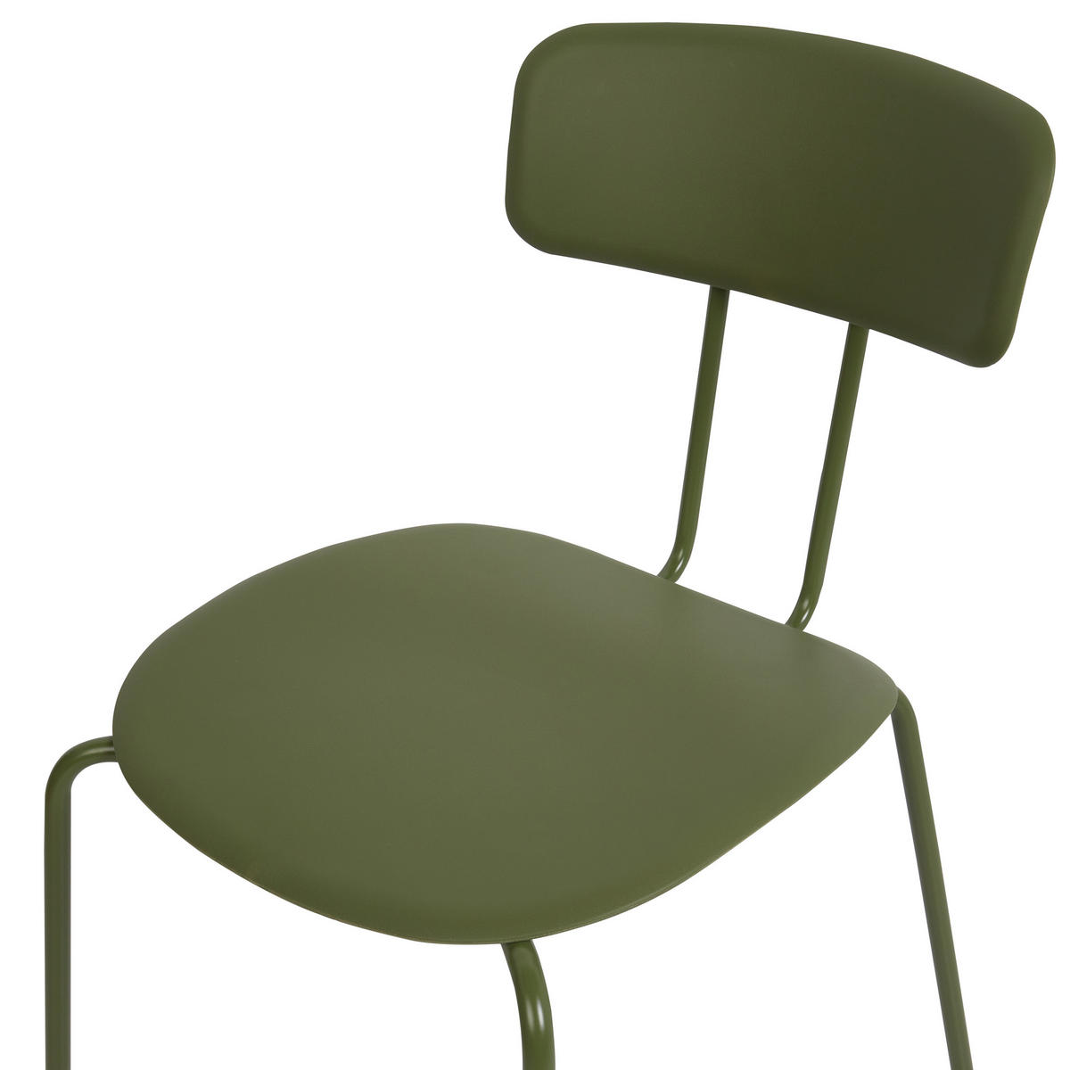 ESSZIMMERSTUHL 2er-Set Grün Sibley - Grün, Kunststoff (45/79/49cm) - Beliani