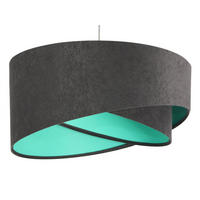 HÄNGELEUCHTE Blau 50/23 cm - Türkis, Kunststoff (50/1.3/23cm) - ONZENO