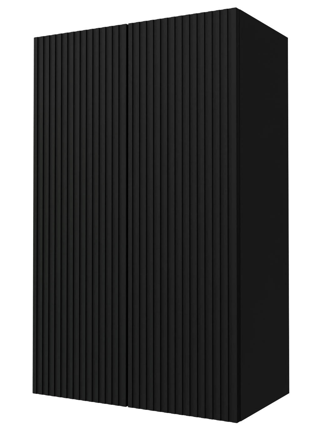 KÜCHENHÄNGESCHRANK Lamello W4/60 Schwarz Matt / Schwarz 60 / 32,5 / 96cm - Dunkelgrau/Schwarz, Holz/Holzwerkstoff (60/96/32.5cm) - Feldmann-Wohnen
