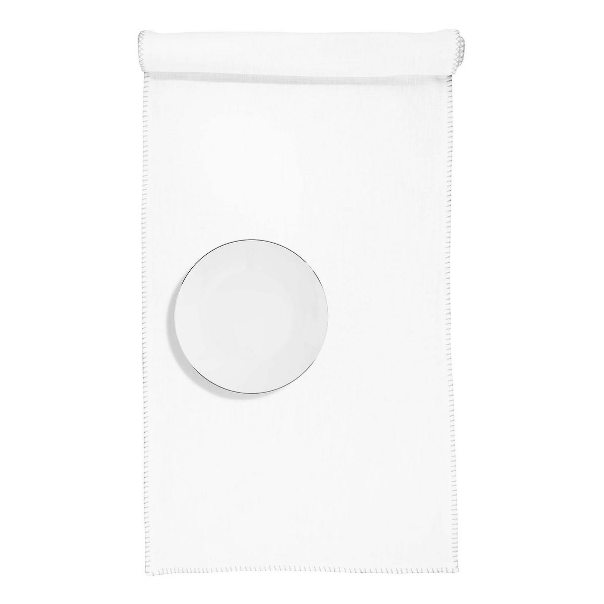 TISCHLÄUFER Finca - Weiß, Textil (50/160cm) - Butlers