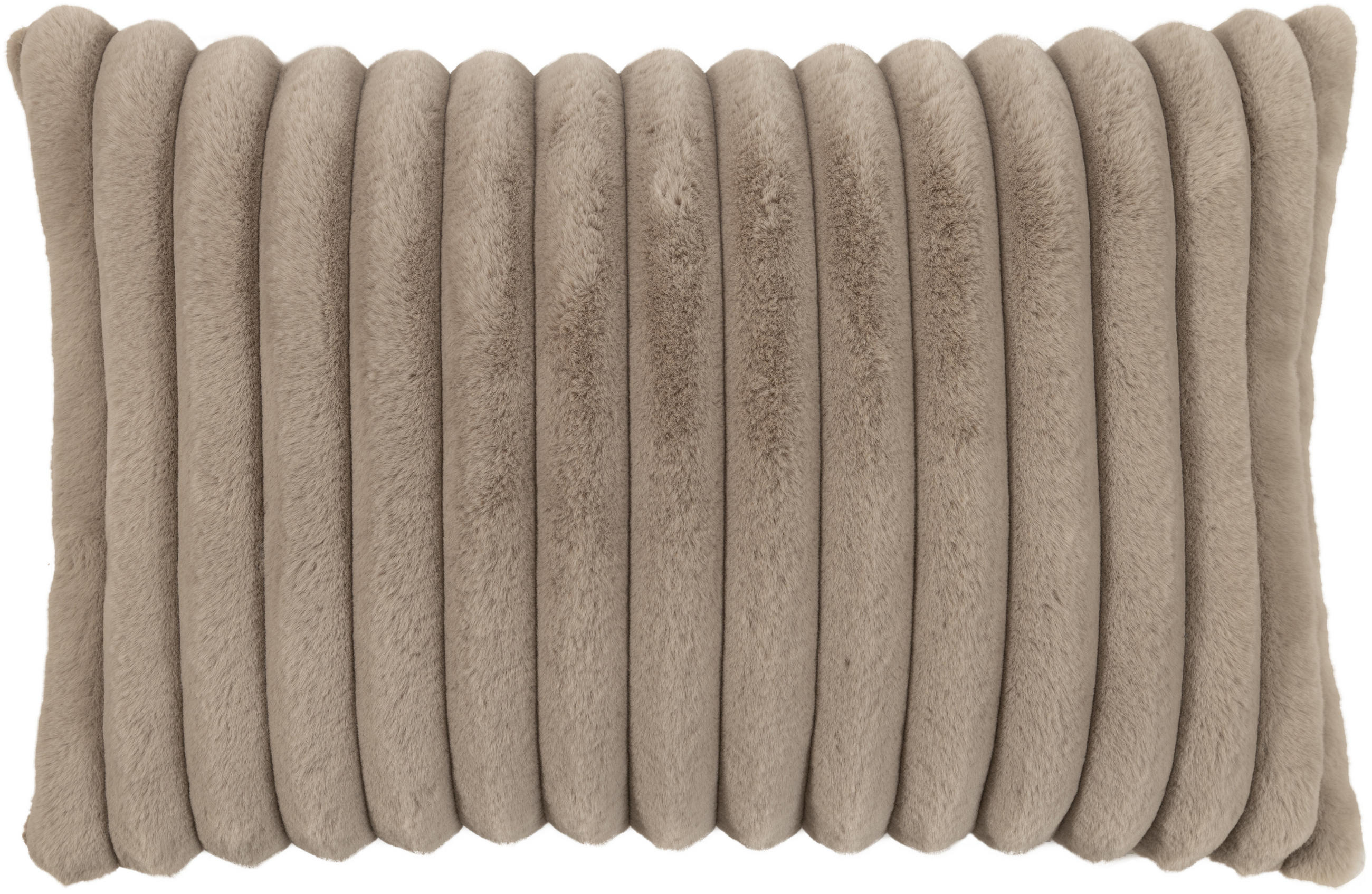 KISSENHÜLLE Raya Streifen Look taupe - Taupe, Textil (40/60cm) - Magma Heimtexx