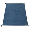 HOCHFLORTEPPICH 160/220 cm Kilim 210 - Blau, Textil (160/220cm) - Paco Home