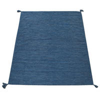 HOCHFLORTEPPICH 160/220 cm Kilim 210 - Blau, Textil (160/220cm) - Paco Home
