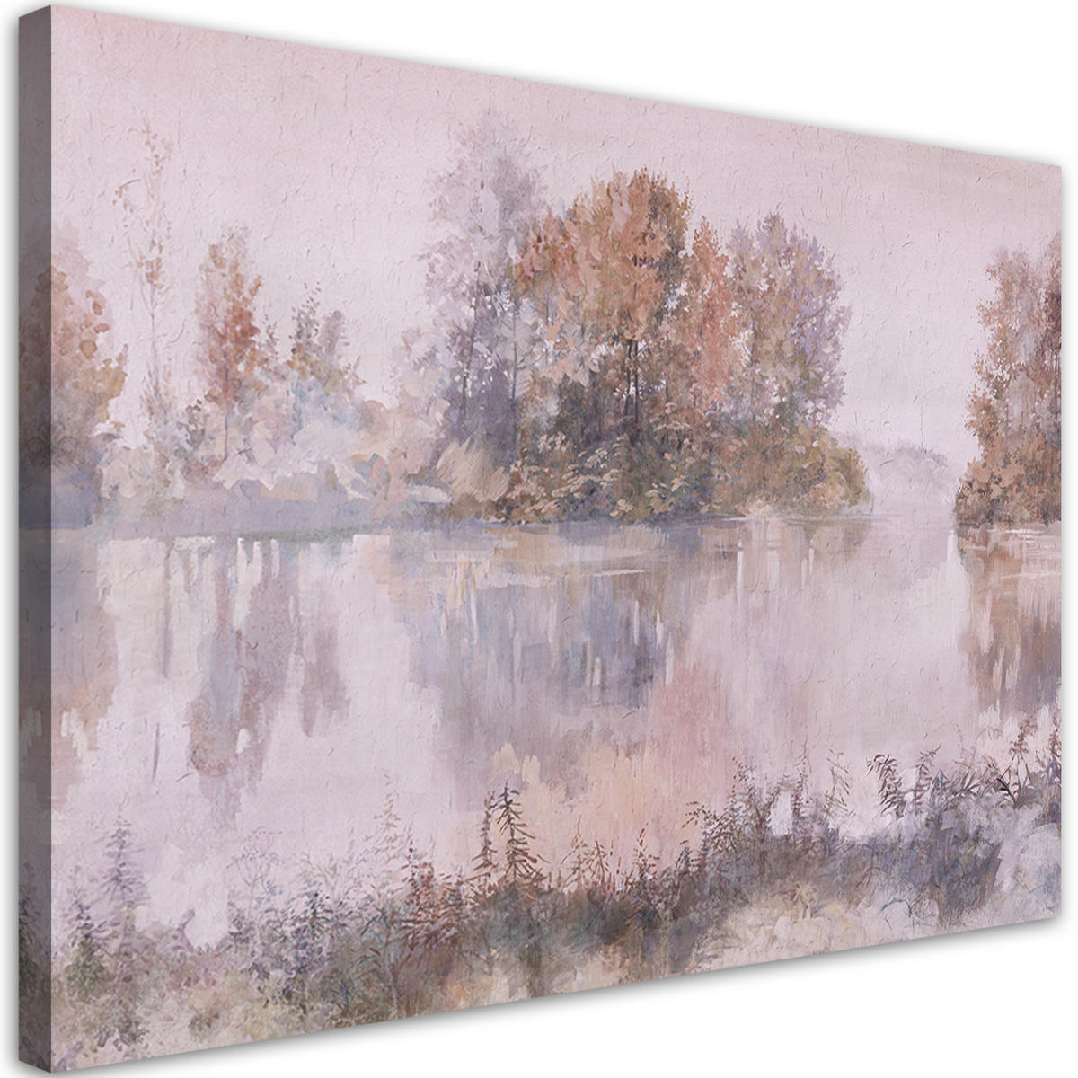 WANDBILD seeblick - Beige, Textil (60/40cm) - Feeby