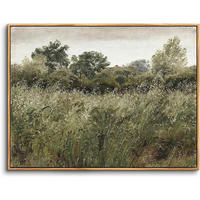 LEINWANDBILD mit Rahmen Holz 20 x 25 cm Natur Grün Landschaft - Grün, Holz (20/0.5cm)