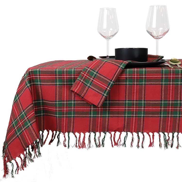 Unique Living Tischdecke Rot 300x150 cm