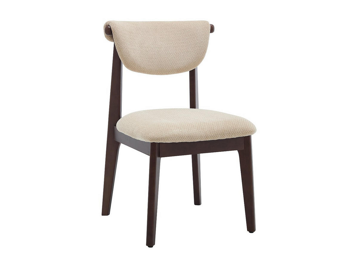 6ER-SET Stühle aus texturiertem Stoff und Kautschukholz - Beige - GABIEL - Beige, Textil (51/83.5/59cm) - Vente-Unique