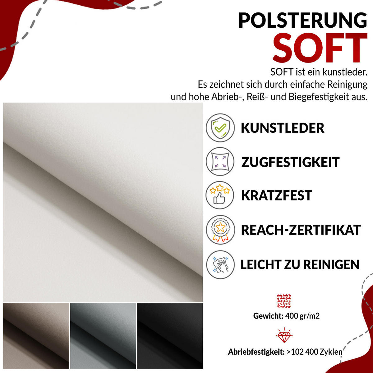 BOXBETT RICO 200/200 Schwarz Kunstleder - H3 - Schwarz, Holz/Textil (200/200cm) - MKS