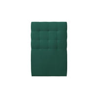 KOPFTEIL gepolstert - Gesteppt – grüner Samtstoff - 90 cm - Beige/Grün, Holz (90/120/10cm) - Sommeil de Plomb