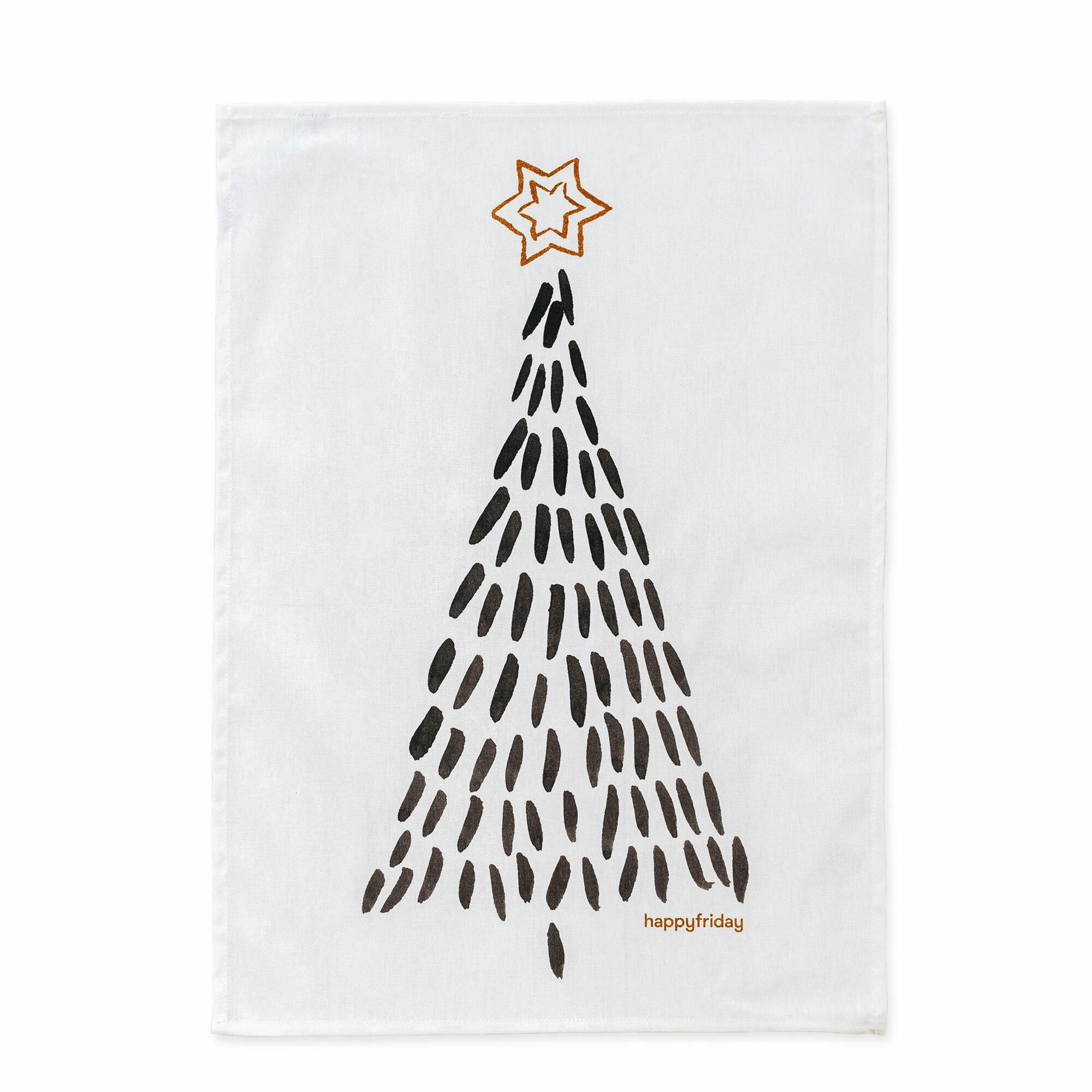 GESCHIRRTUCH (2 tlg) gold xmas 70x50 cm mehrfarbig - Multicolor, Textil (70/50cm) - Happy Friday