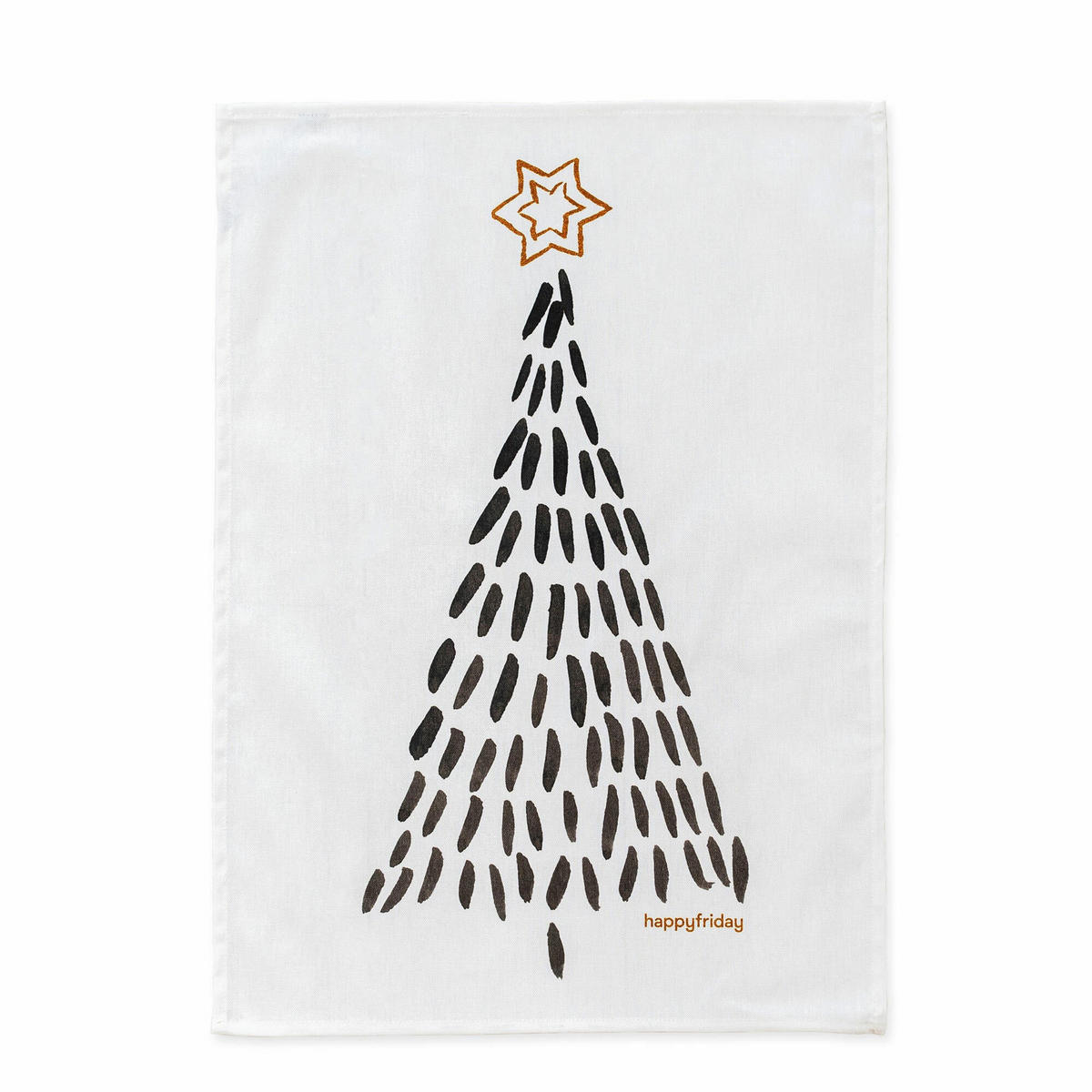 GESCHIRRTUCH (2 tlg) gold xmas 70x50 cm mehrfarbig - Multicolor, Textil (70/50cm) - Happy Friday