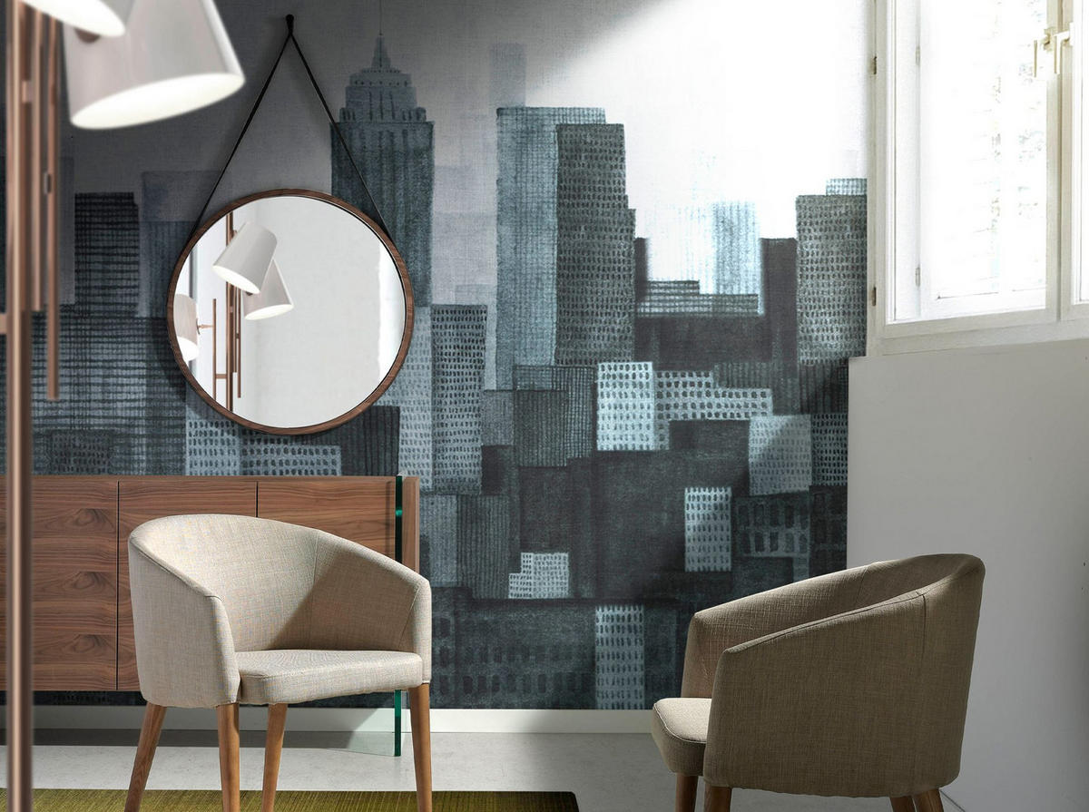 WANDSPIEGEL Wandspiegel Runden Walnuss Ø75/3 cm - Walnussfarben, Holz (75/3/75cm) - ANGEL CERDA