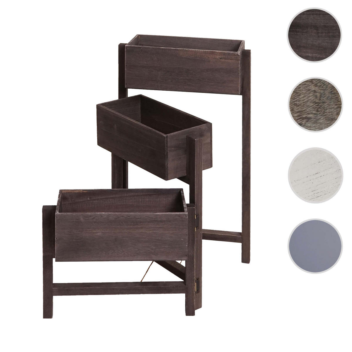 PFLANZREGAL STANDREGAL Grau, Braun - Braun/Grau, Holz (108/65/15cm) - MCW