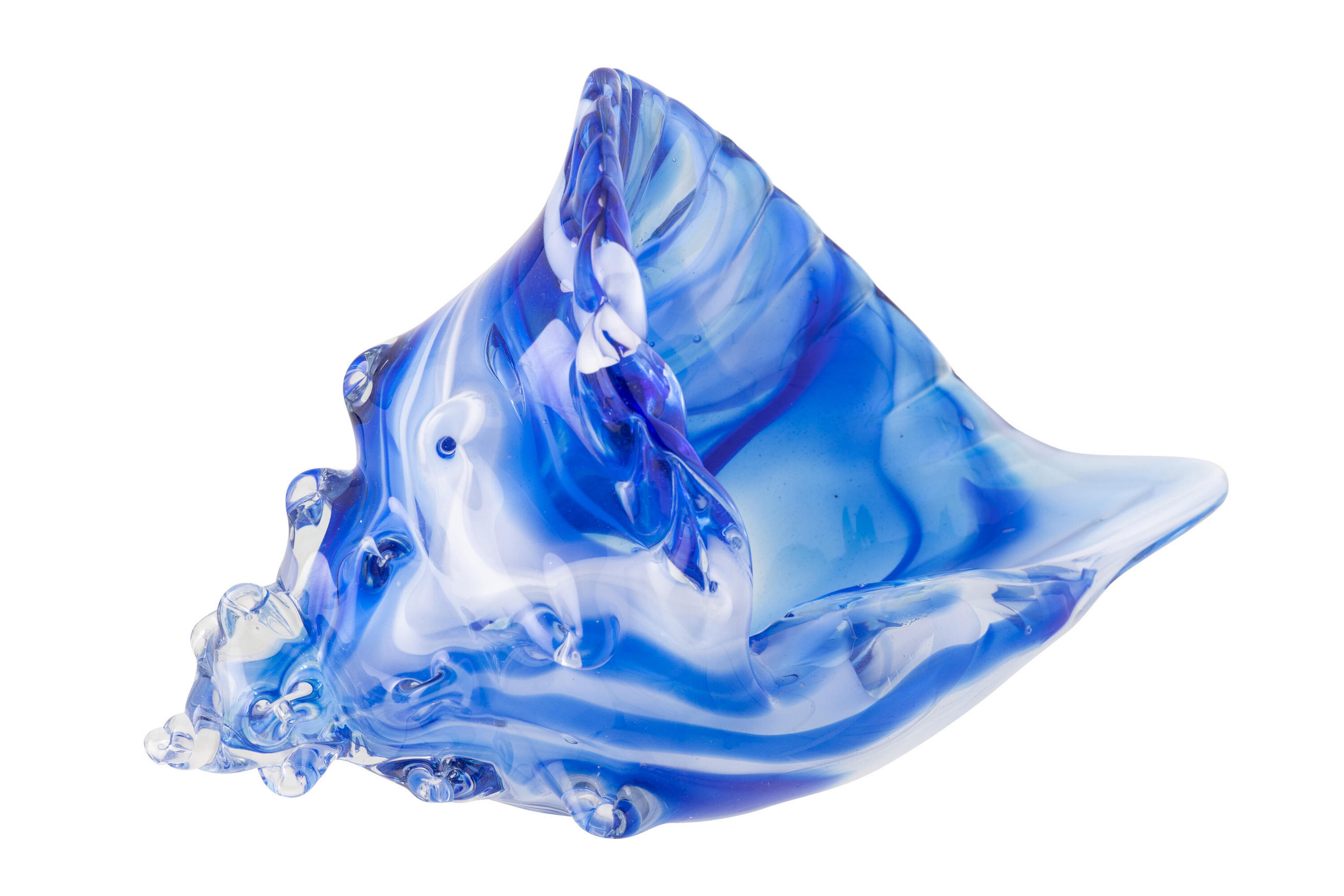 BRIEFBESCHWERER SEASHELL - Blau, Glas (10.5/13/22cm) - J-Line