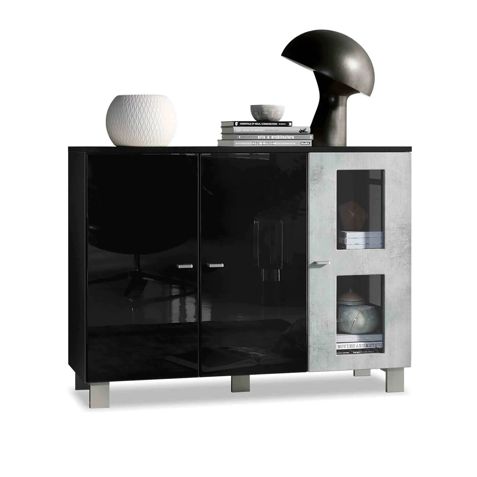 Vladon Sideboard Hellgrau 107x81x35 cm