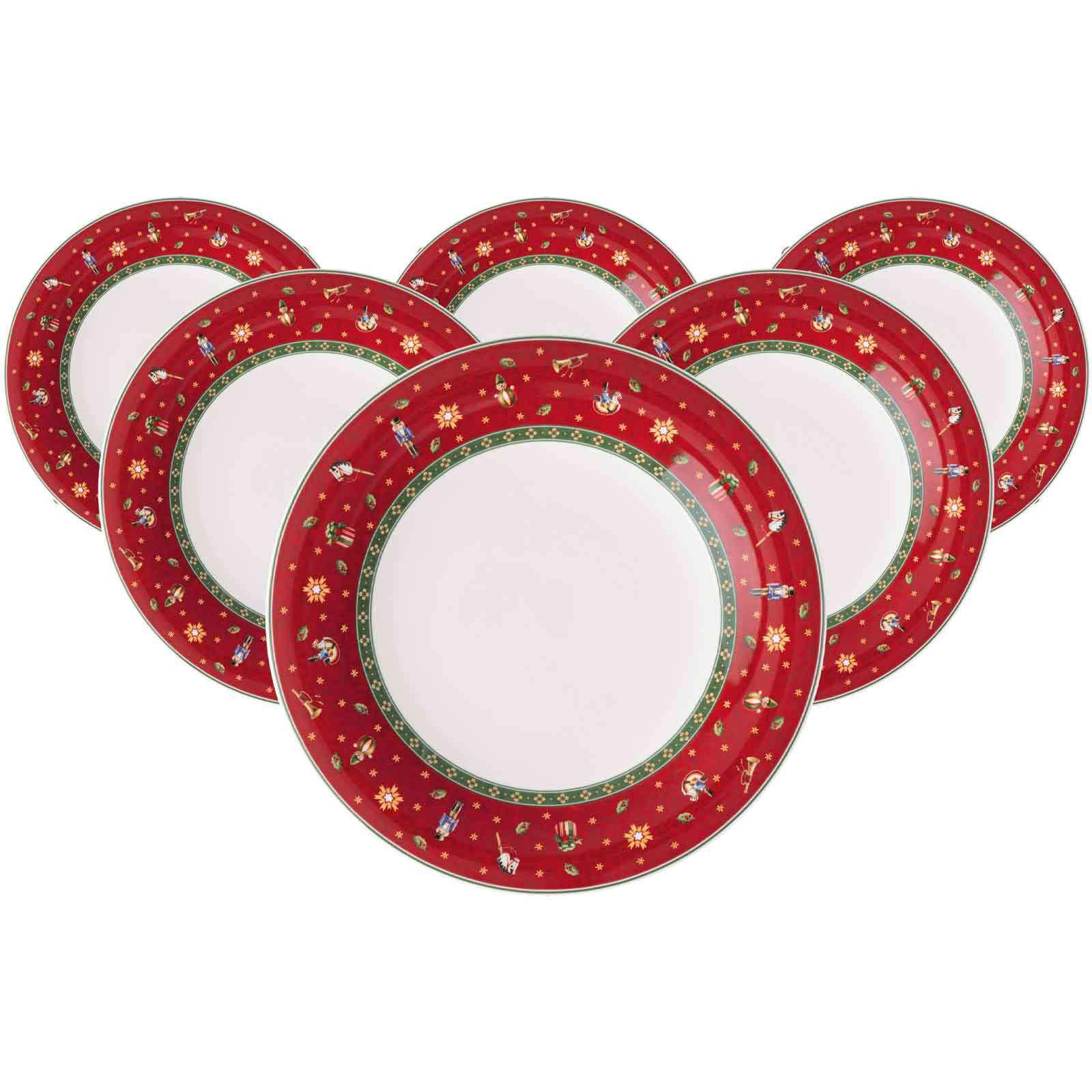 SPEISETELLER Toy's Delight rot ø 26,8 cm 6er Set - Rot, Keramik (26.8cm) - Villeroy & Boch