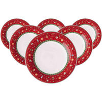 SPEISETELLER Toy's Delight rot ø 26,8 cm 6er Set - Rot, Keramik (26.8cm) - Villeroy & Boch
