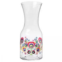WASSERKARAFFE, 1 Stk., 900 ml - Multicolor, Glas (0.9L) - Krosno Glass
