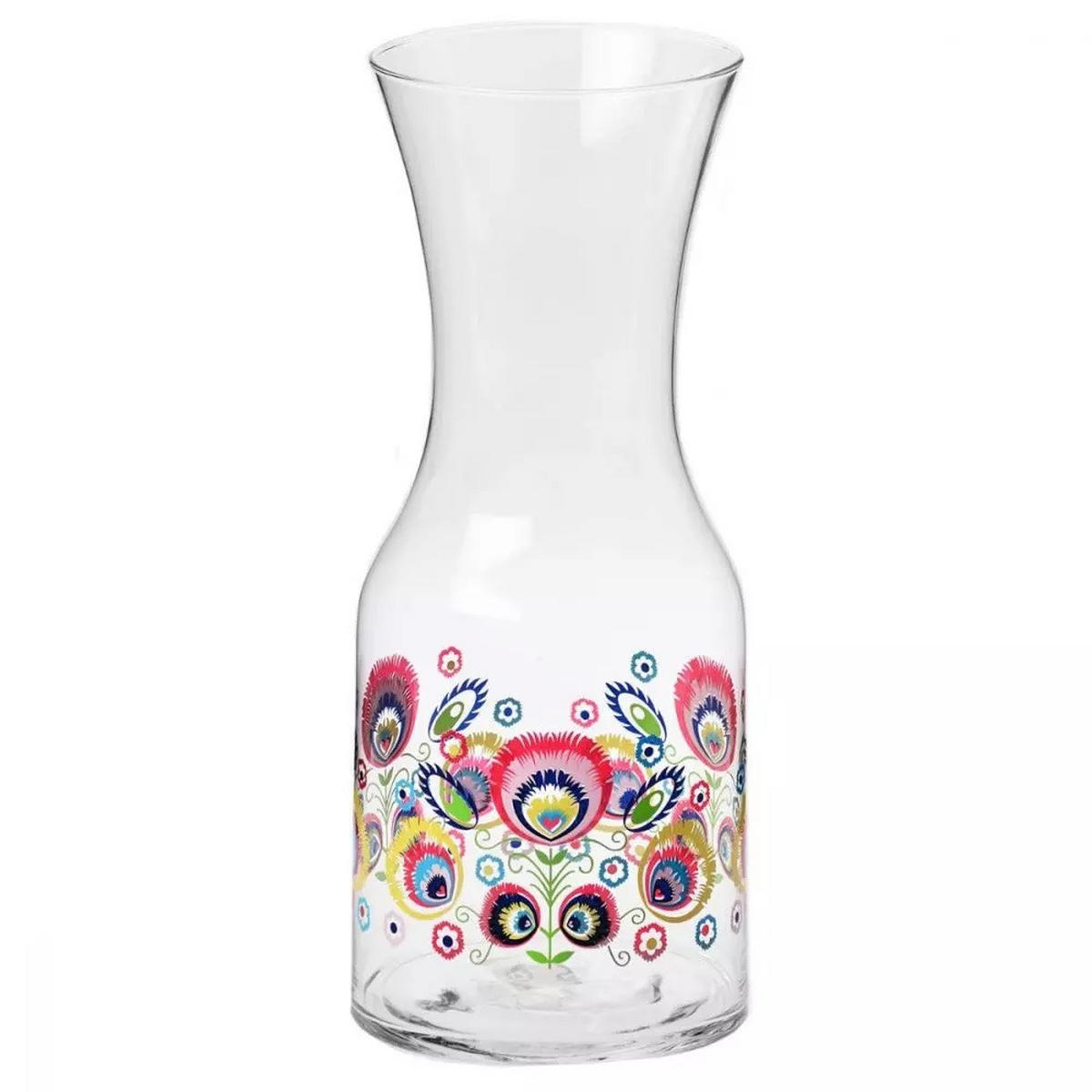 WASSERKARAFFE, 1 Stk., 900 ml - Multicolor, Glas (0.9L) - Krosno Glass