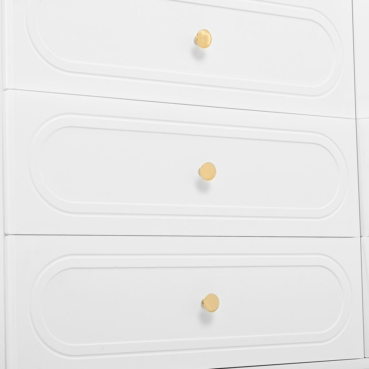 SIDEBOARD in Weiß Aufbewahrungsschrank mit 6 Schubladen, 120 B/40 T/75 H(cm), fürs Wohn & Schlaf - Weiß, Holzwerkstoff (120/75/40cm) - STILVORA