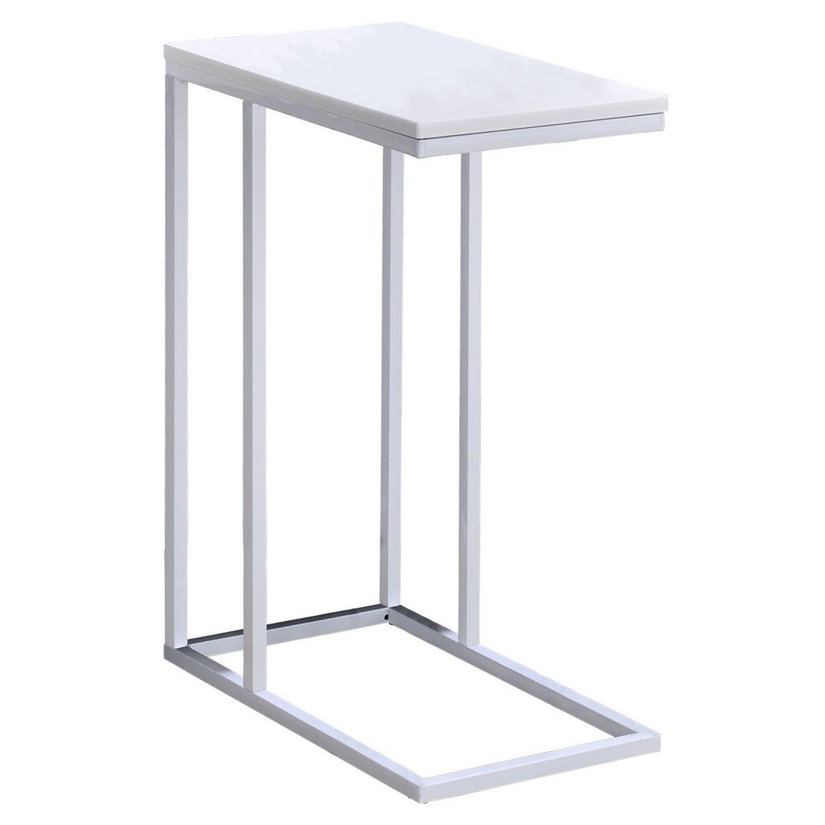 BEISTELLTISCH DEBORA - Weiß, Holzwerkstoff (26/46/61cm) - IDIMEX