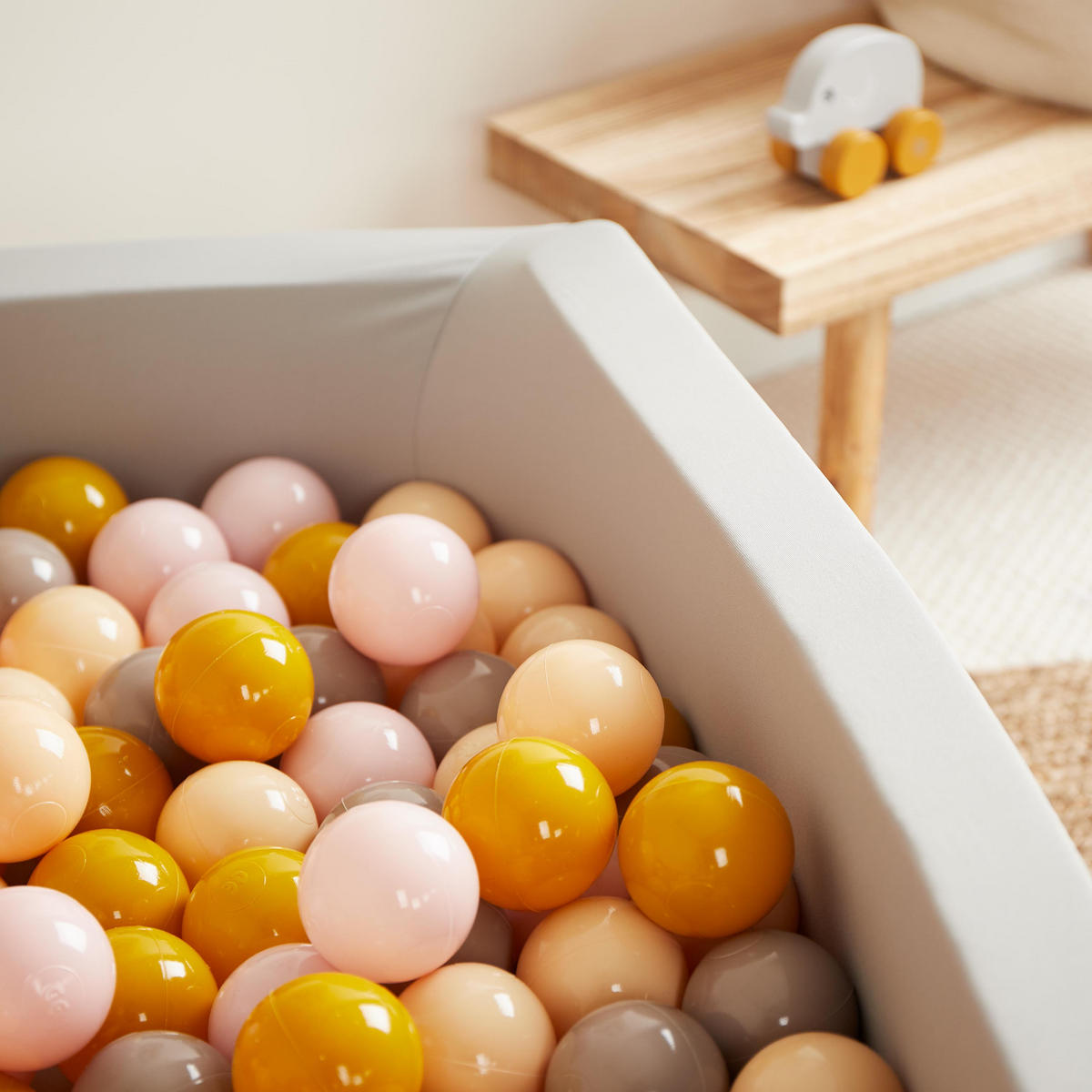 BÄLLE für Bälldebad 100 Stück Sunrise - Multicolor, Kunststoff (35/20cm) - Bieco Spielwaren