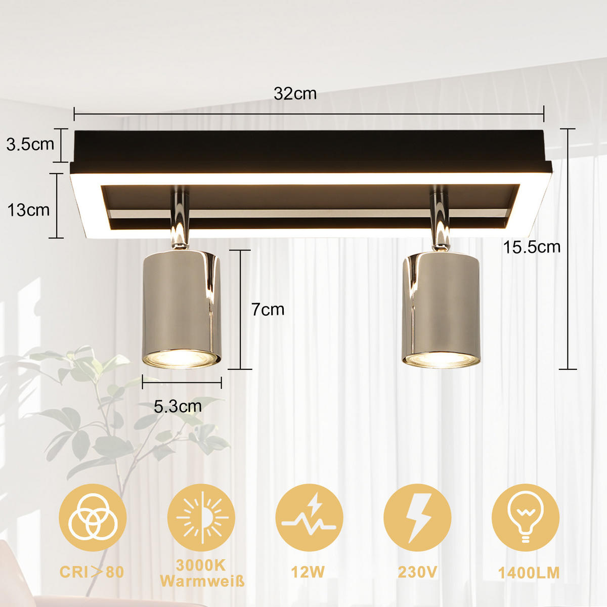 STRAHLER Flixark 13/15.5/13 cm - Schwarz, Metall (13/13/15.5cm) - ZMH