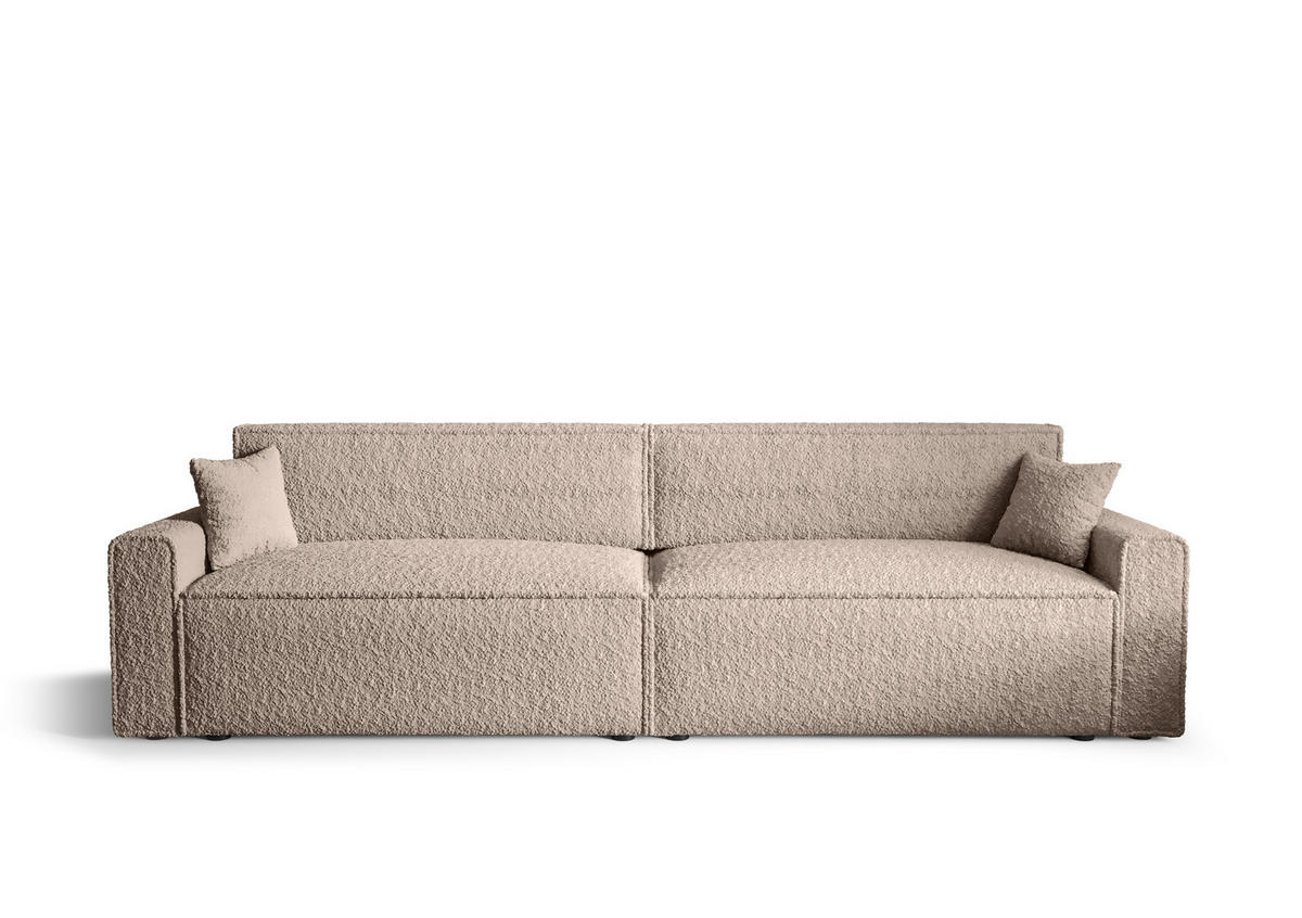 DOPPELSOFA Mira mit Schlaffunktion - Beige, Textil (292/90/85cm) - SIMKAM Furniture