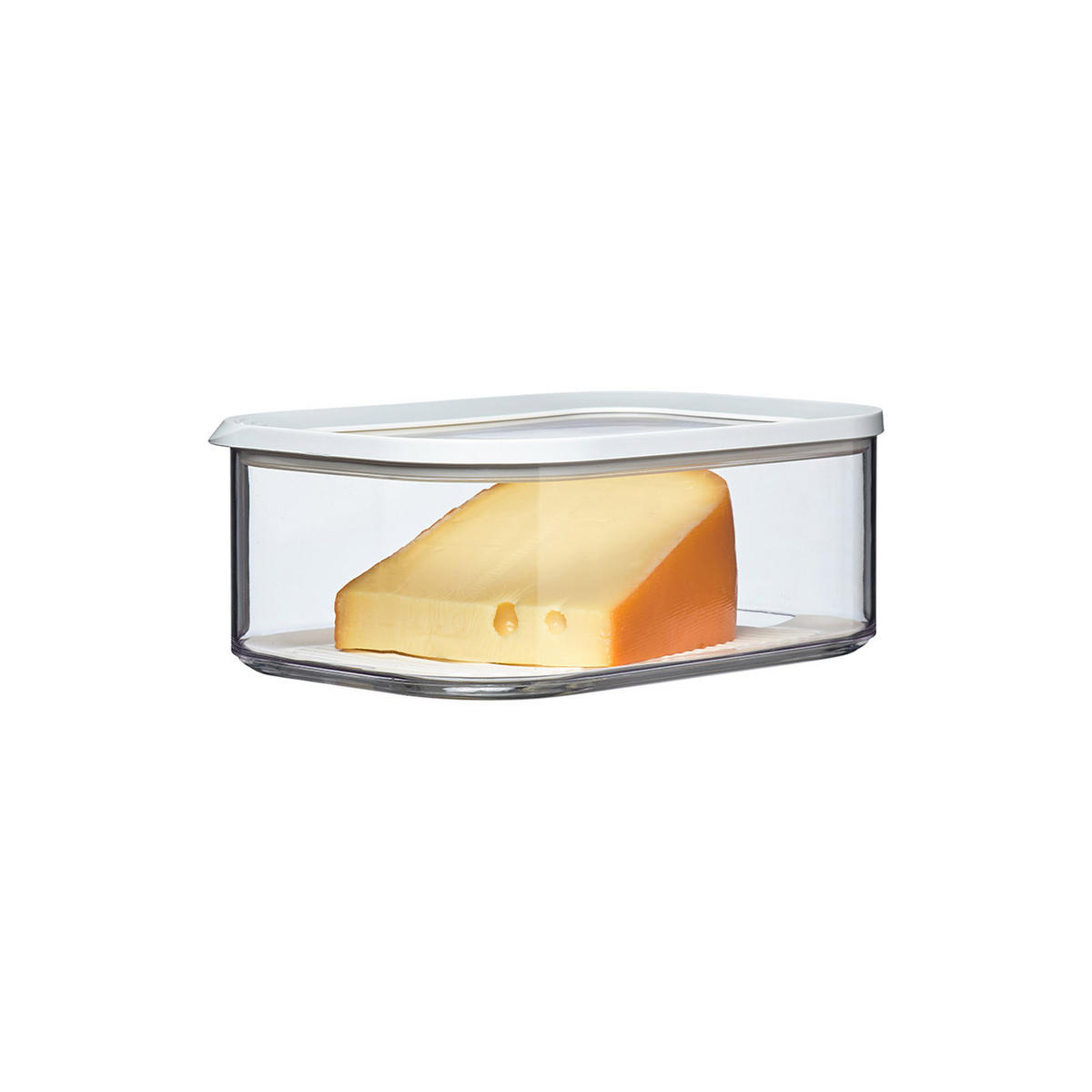 AUFSCHNITTDOSEN Modula transparent 5er Set - Transparent, Kunststoff (1/1/1cm) - Mepal