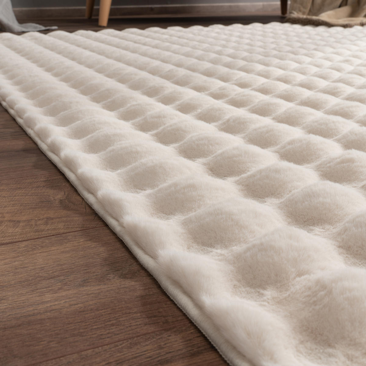 HOCHFLORTEPPICH 60/100 cm Arnheim 741 - Creme, Textil (60/100cm) - Paco Home