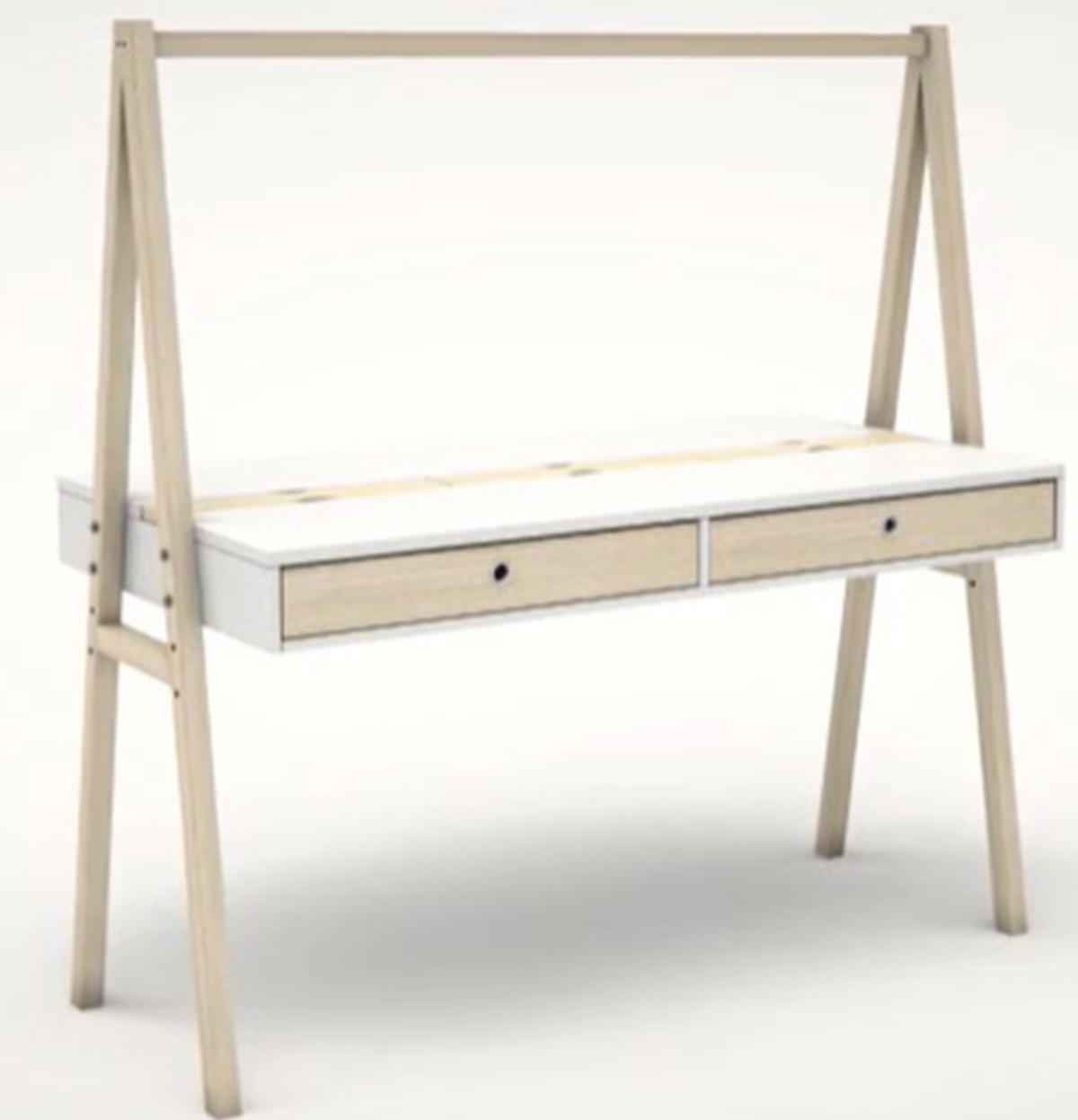 SCHREIBTISCH SPOT - Weiß, Holzwerkstoff (75/148/150cm)