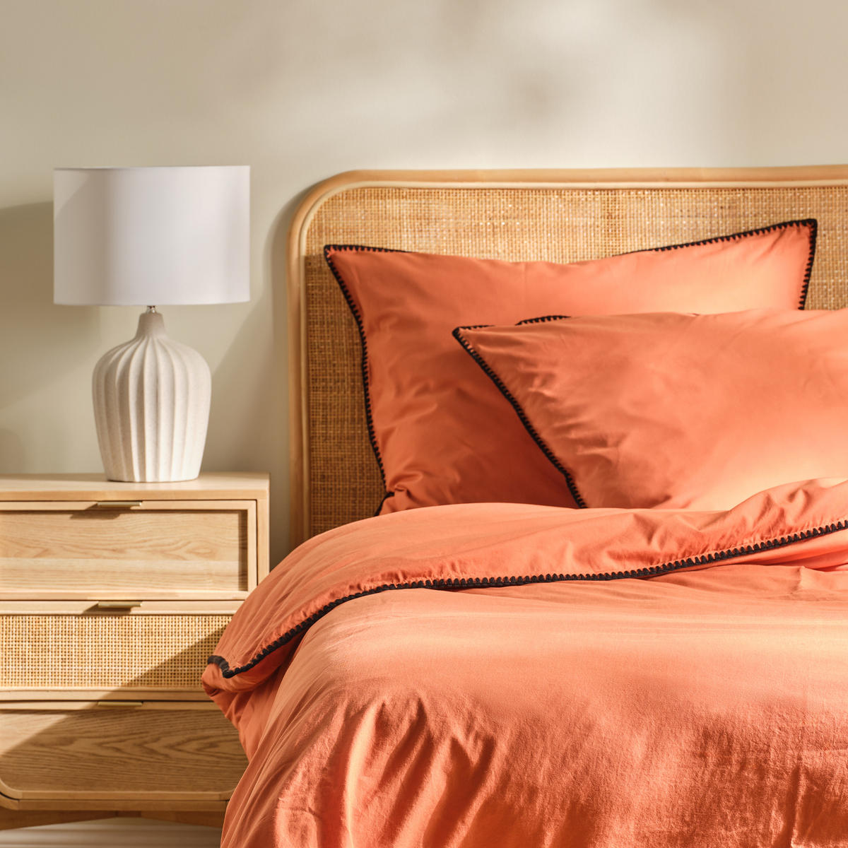 BETTWÄSCHE Tanger - Dunkelorange, Textil (160/200cm) - home&you