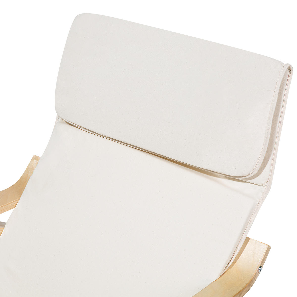 SCHAUKELSESSEL Polsterbezug Beige Weston - Beige, Holz/Textil (68/96/82cm) - Beliani