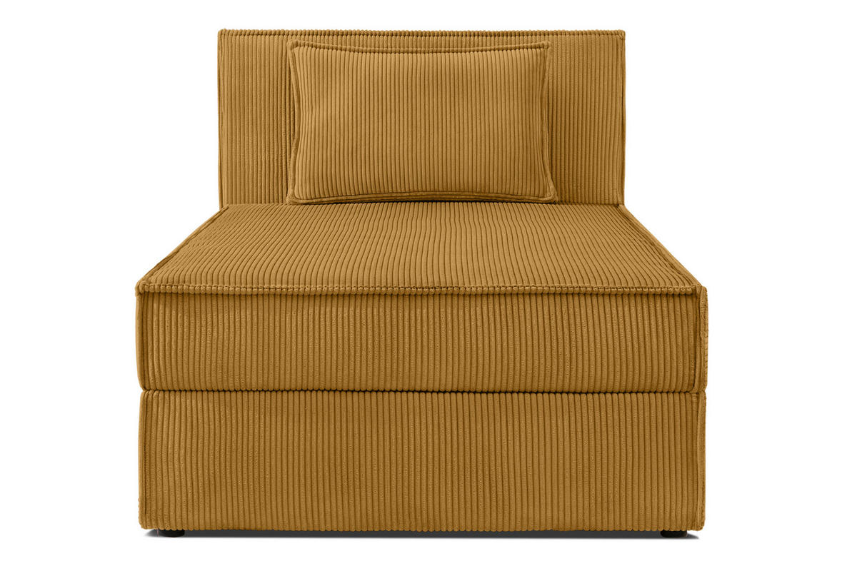 BOXSPRINGBETT ROTI Einzelbett, gelb - Gelb/Schwarz, Holz/Holzwerkstoff (90/200cm) - KONSIMO®
