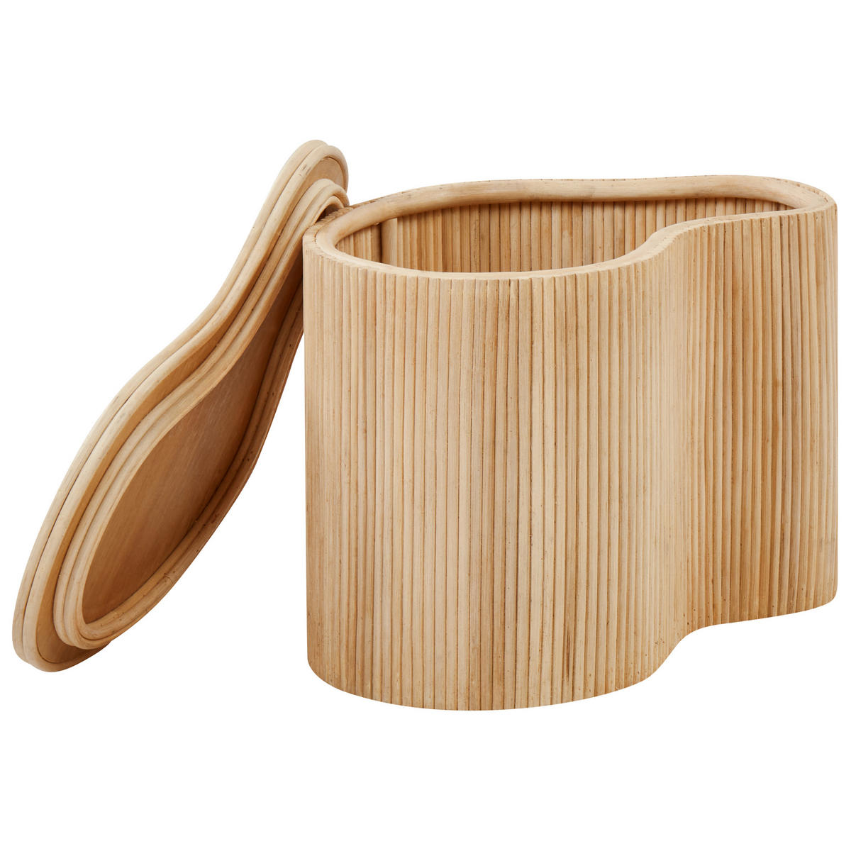 COUCHTISCH 2er Set Naturfarben Salanti - Naturfarben, Naturmaterialen (100/72/45cm) - Beliani