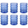 TRINKGLÄSER (6er Set) Hoop 350 ml - Blau, Glas (0.35L) - Butlers